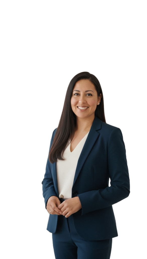 imagen de cuerpo entero de Andrea Escobar, de AEGestiona