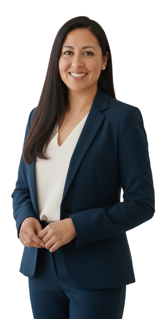 imagen de cuerpo entero de Andrea Escobar, de AEGestiona